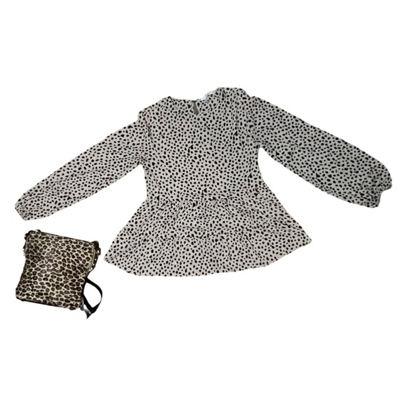 NWOT H&M Long Sleeve tunic in animal print size Medium - Picture 1 of 5